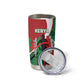Personalised Athletics Kenya Tumbler Cup Kente Pattern