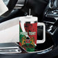 Personalised Athletics Kenya Tumbler With Handle Kente Pattern