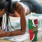 Personalised Athletics Kenya Tumbler With Handle Kente Pattern