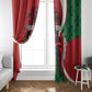 Personalised Athletics Kenya Window Curtain Kente Pattern