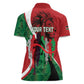 Personalised Athletics Kenya Women Polo Shirt Kente Pattern