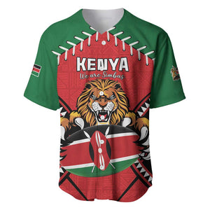 Custom Kenya Rugby Baseball Jersey We Are Simbas