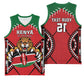 Custom Kenya Rugby Basketball Jersey We Are Simbas - African Pride