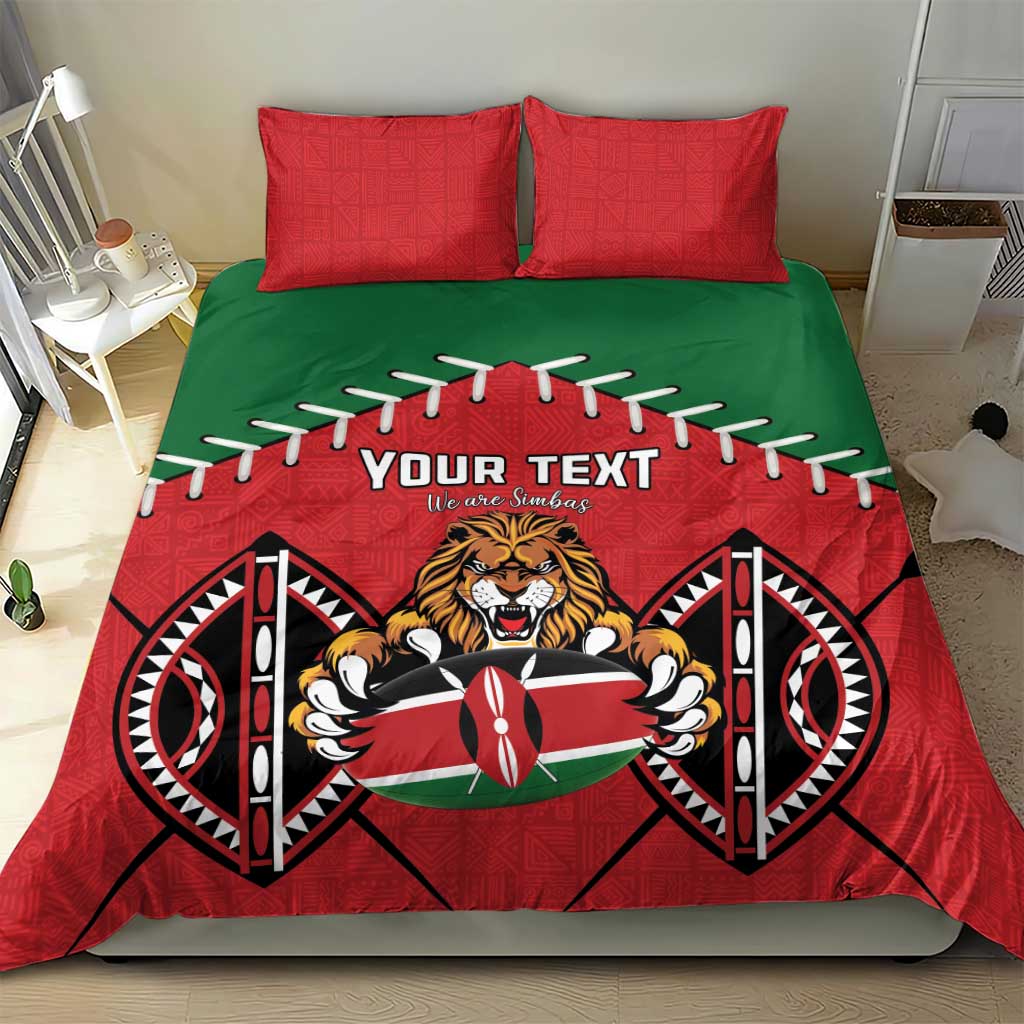 Custom Kenya Rugby Bedding Set We Are Simbas