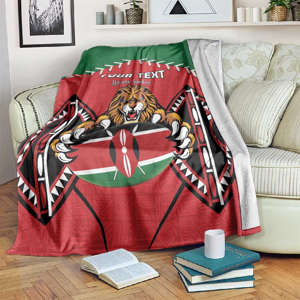 Custom Kenya Rugby Blanket We Are Simbas