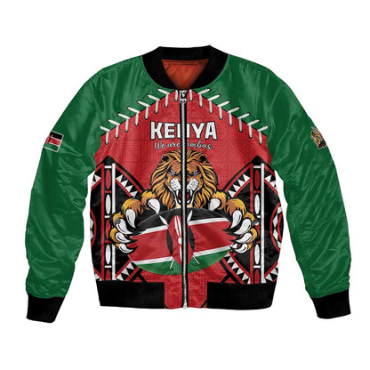Custom Kenya Rugby Bomber Jacket We Are Simbas