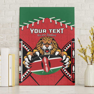 Custom Kenya Rugby Canvas Wall Art We Are Simbas