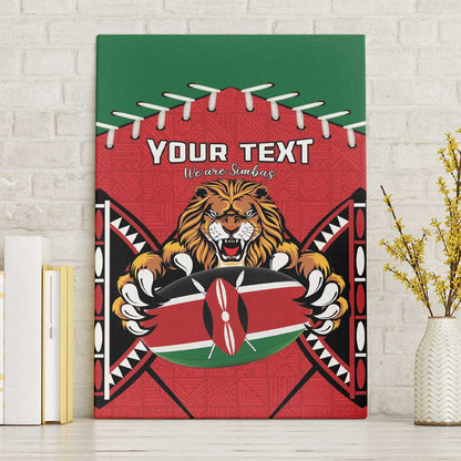 Custom Kenya Rugby Canvas Wall Art We Are Simbas