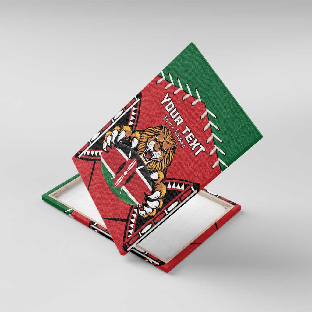 Custom Kenya Rugby Canvas Wall Art We Are Simbas