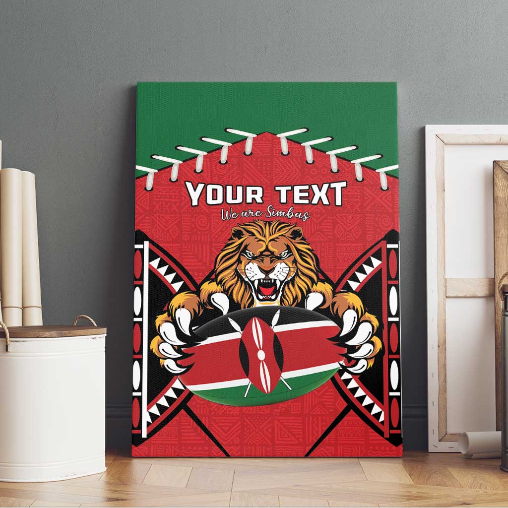 Custom Kenya Rugby Canvas Wall Art We Are Simbas