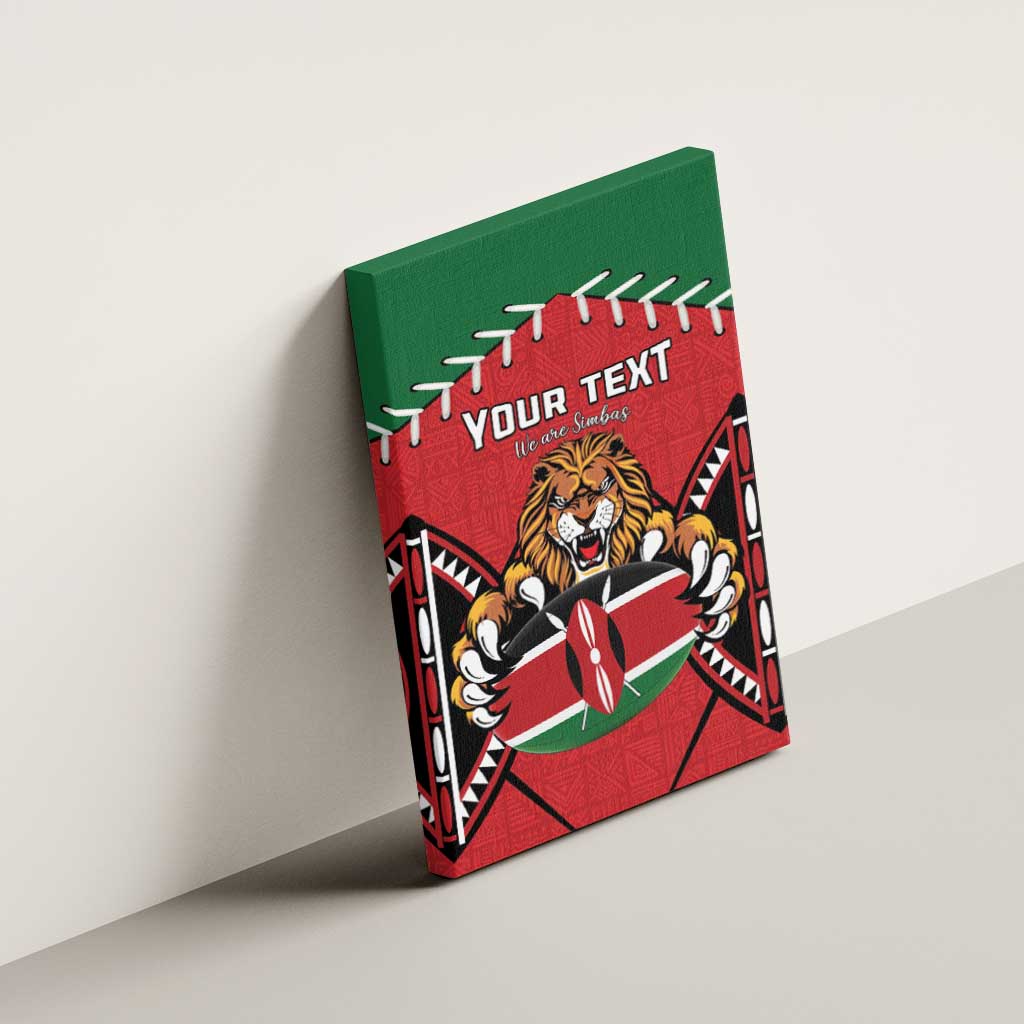 Custom Kenya Rugby Canvas Wall Art We Are Simbas