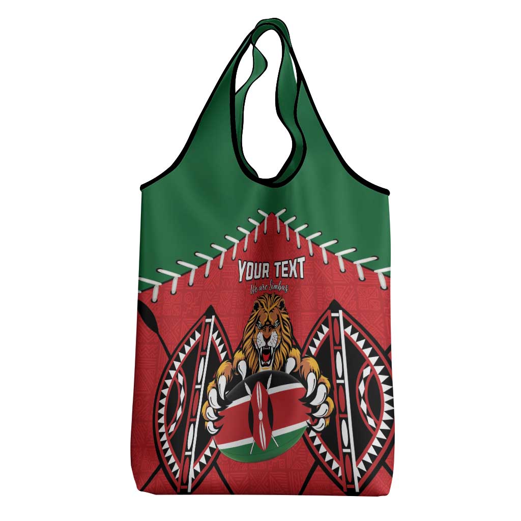 Custom Kenya Rugby Grocery Bag We Are Simbas