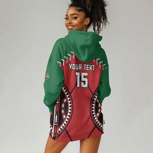 Custom Kenya Rugby Hoodie Dress We Are Simbas