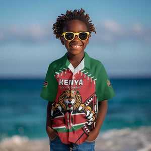 Custom Kenya Rugby Kid Hawaiian Shirt We Are Simbas