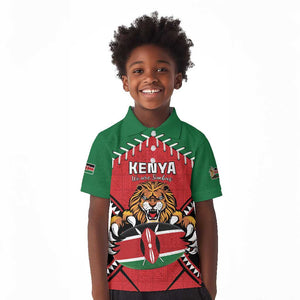 Custom Kenya Rugby Kid Polo Shirt We Are Simbas