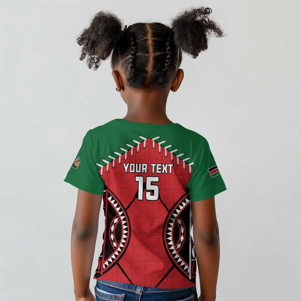 Custom Kenya Rugby Kid T shirt We Are Simbas