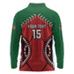 Custom Kenya Rugby Long Sleeve Polo Shirt We Are Simbas