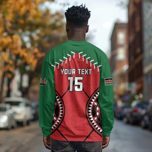 Custom Kenya Rugby Long Sleeve Shirt We Are Simbas