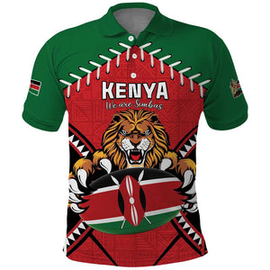Custom Kenya Rugby Polo Shirt We Are Simbas