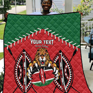 Custom Kenya Rugby Quilt We Are Simbas