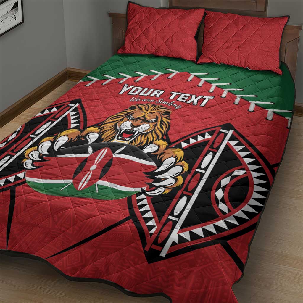 Custom Kenya Rugby Quilt Bed Set We Are Simbas