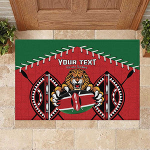 Custom Kenya Rugby Rubber Doormat We Are Simbas