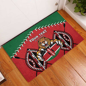 Custom Kenya Rugby Rubber Doormat We Are Simbas