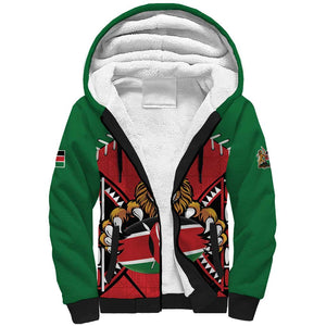 Custom Kenya Rugby Sherpa Hoodie We Are Simbas