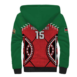 Custom Kenya Rugby Sherpa Hoodie We Are Simbas
