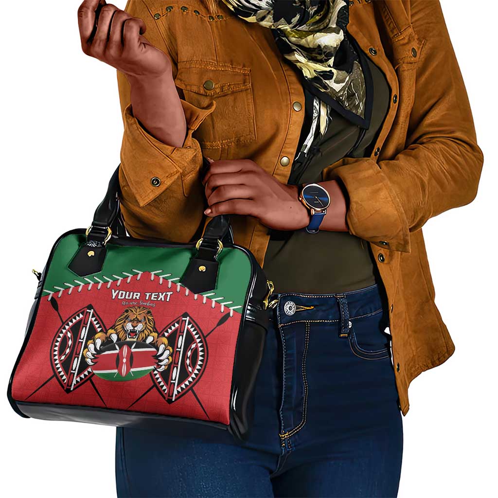 Custom Kenya Rugby Shoulder Handbag We Are Simbas