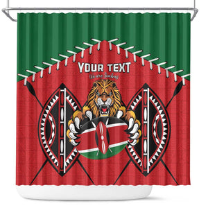 Custom Kenya Rugby Shower Curtain We Are Simbas