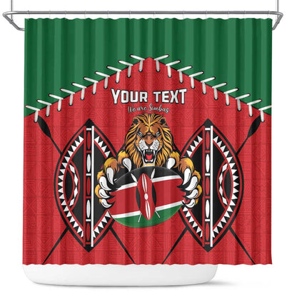 Custom Kenya Rugby Shower Curtain We Are Simbas