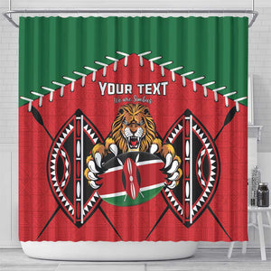 Custom Kenya Rugby Shower Curtain We Are Simbas