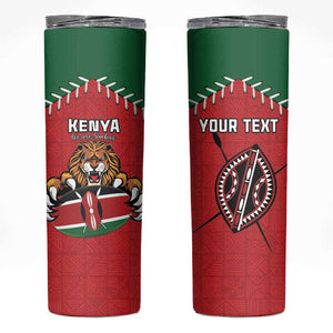 Custom Kenya Rugby Skinny Tumbler We Are Simbas