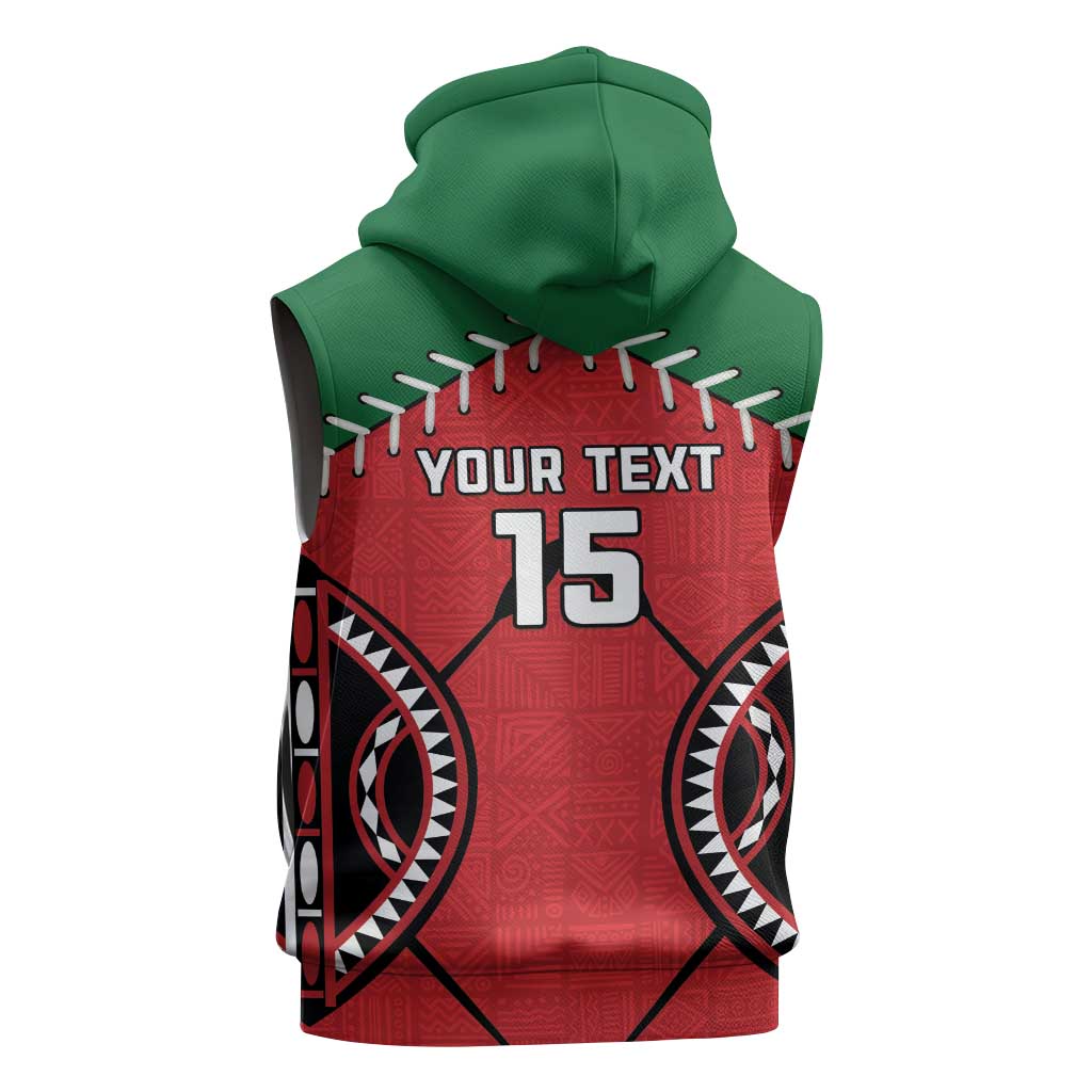 Custom Kenya Rugby Sleeveless Hoodie We Are Simbas - African Pride
