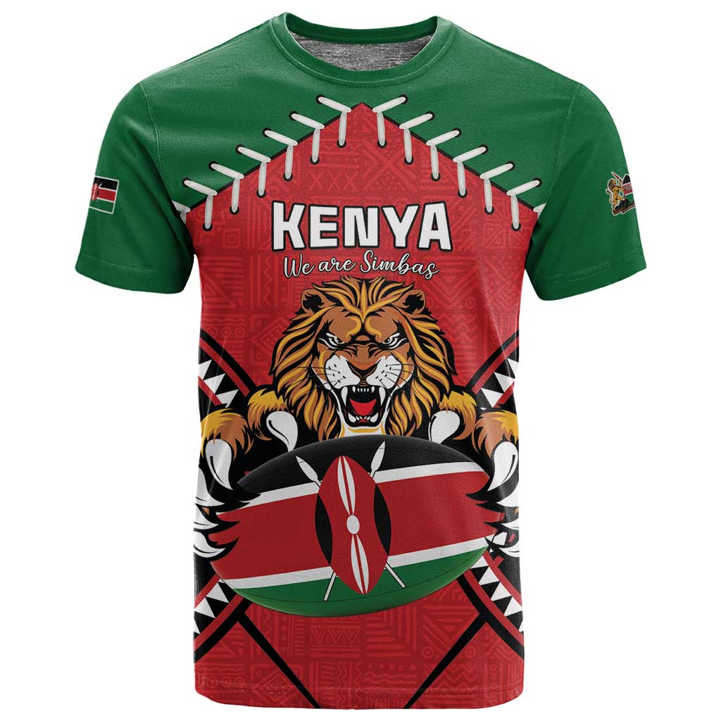 Custom Kenya Rugby T shirt We Are Simbas