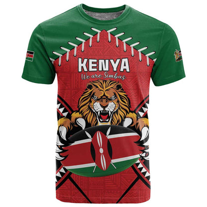 Custom Kenya Rugby T shirt We Are Simbas