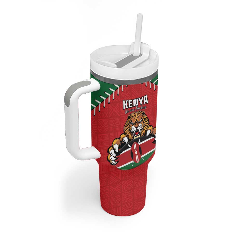 Custom Kenya Rugby Tumbler With Handle We Are Simbas