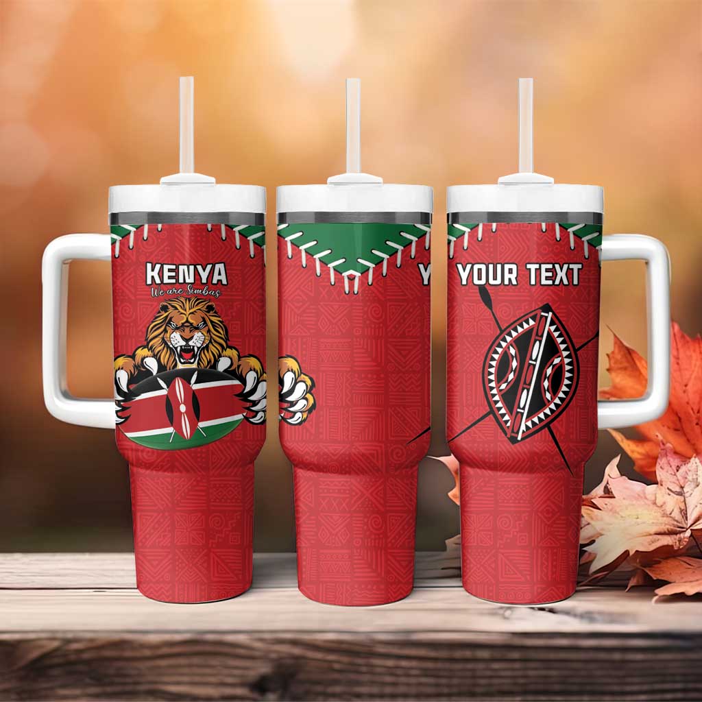 Custom Kenya Rugby Tumbler With Handle We Are Simbas