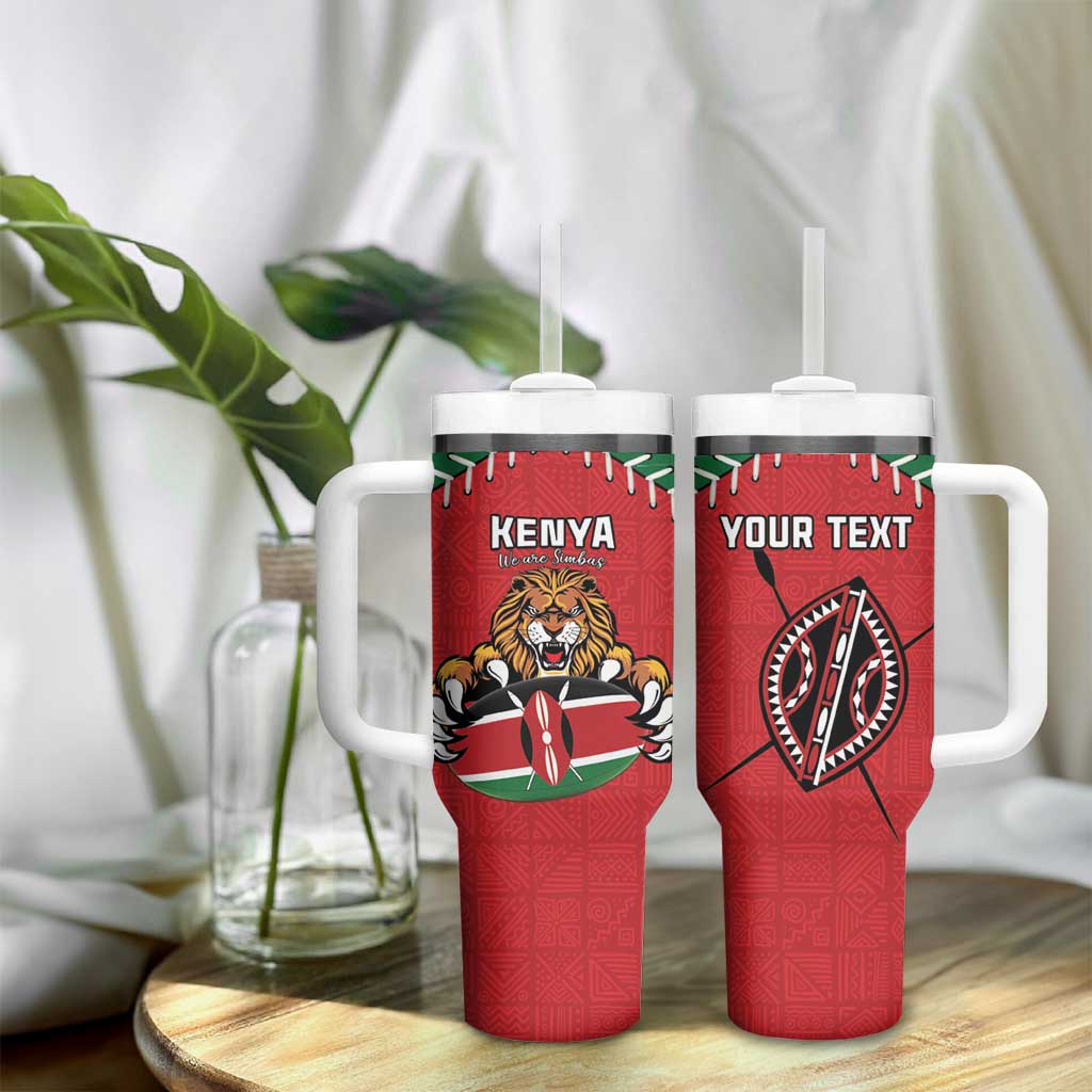Custom Kenya Rugby Tumbler With Handle We Are Simbas