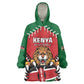 Custom Kenya Rugby Wearable Blanket Hoodie We Are Simbas