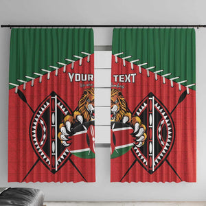 Custom Kenya Rugby Window Curtain We Are Simbas
