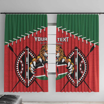 Custom Kenya Rugby Window Curtain We Are Simbas
