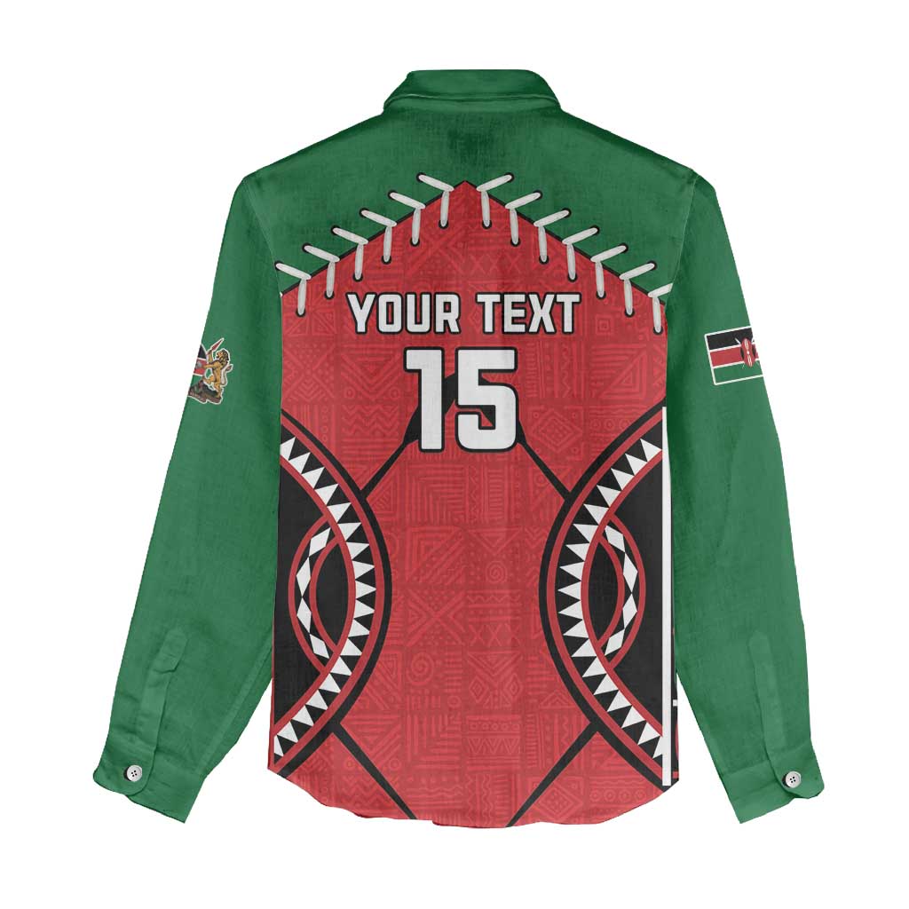 Custom Kenya Rugby Women Casual Shirt We Are Simbas LT15