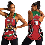 Custom Kenya Rugby Women Racerback Tank We Are Simbas