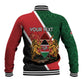 Personalised Kenya Baseball Jacket Flag Style - African Pattern