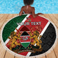 Personalised Kenya Beach Blanket Flag Style - African Pattern