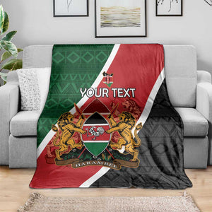 Personalised Kenya Blanket Flag Style - African Pattern