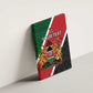 Personalised Kenya Canvas Wall Art Flag Style - African Pattern
