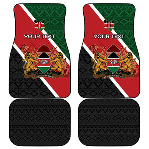 Personalised Kenya Car Mats Flag Style - African Pattern